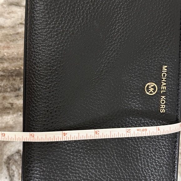 Michael Kors Black Leather Wristlet